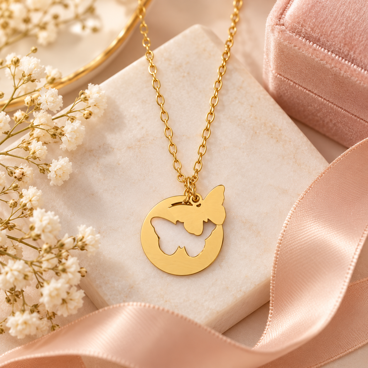 Butterfly Release Frequency Necklace by Vibe Collective Butterfly Release Frequency Necklace