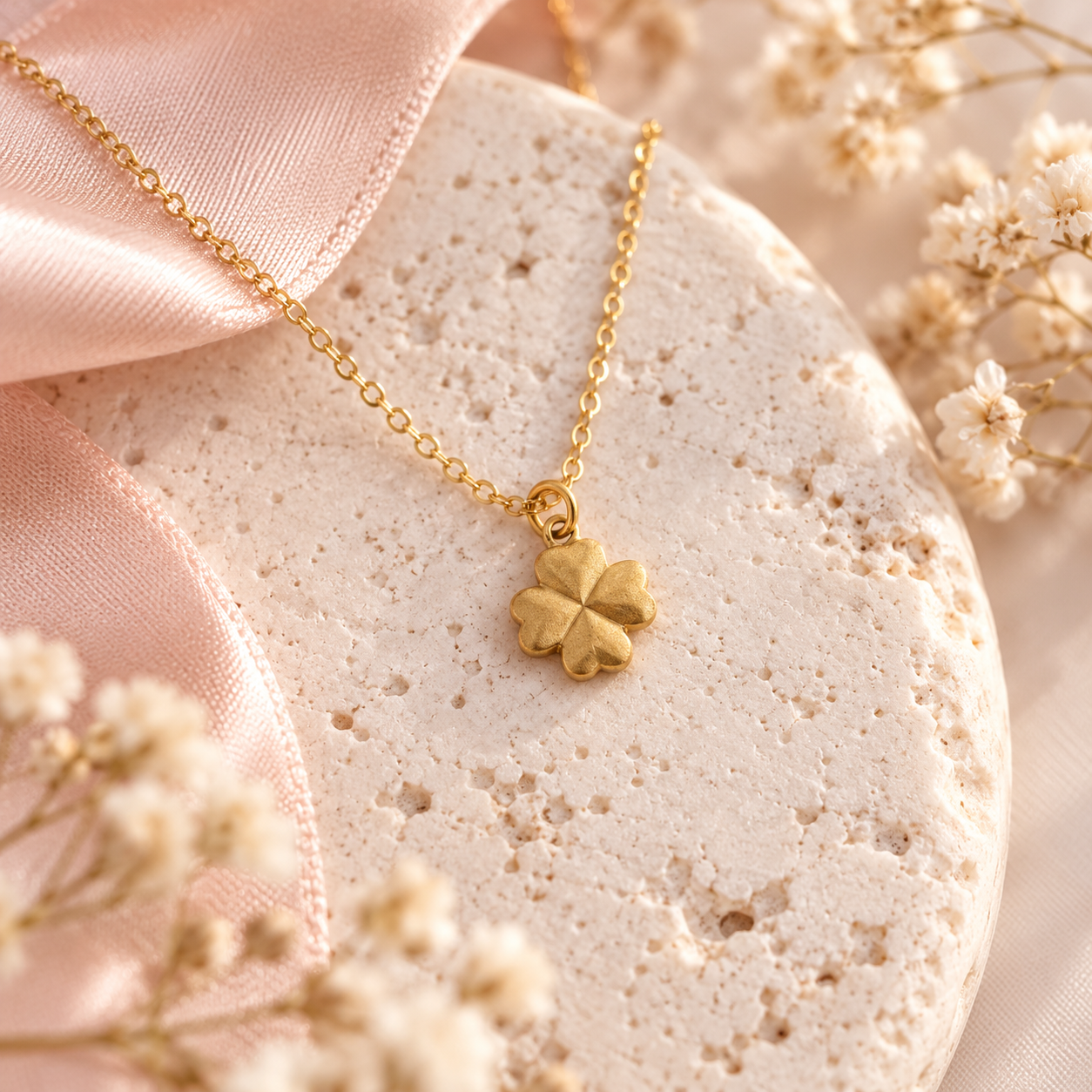 Lucky Hearts Frequency Charm Necklace by Vibe Collective Lucky Hearts Frequency Charm Necklace