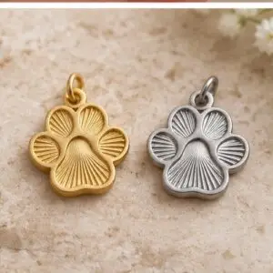 Home Paw Print Frequency Charm for Pets by Vibe Collective