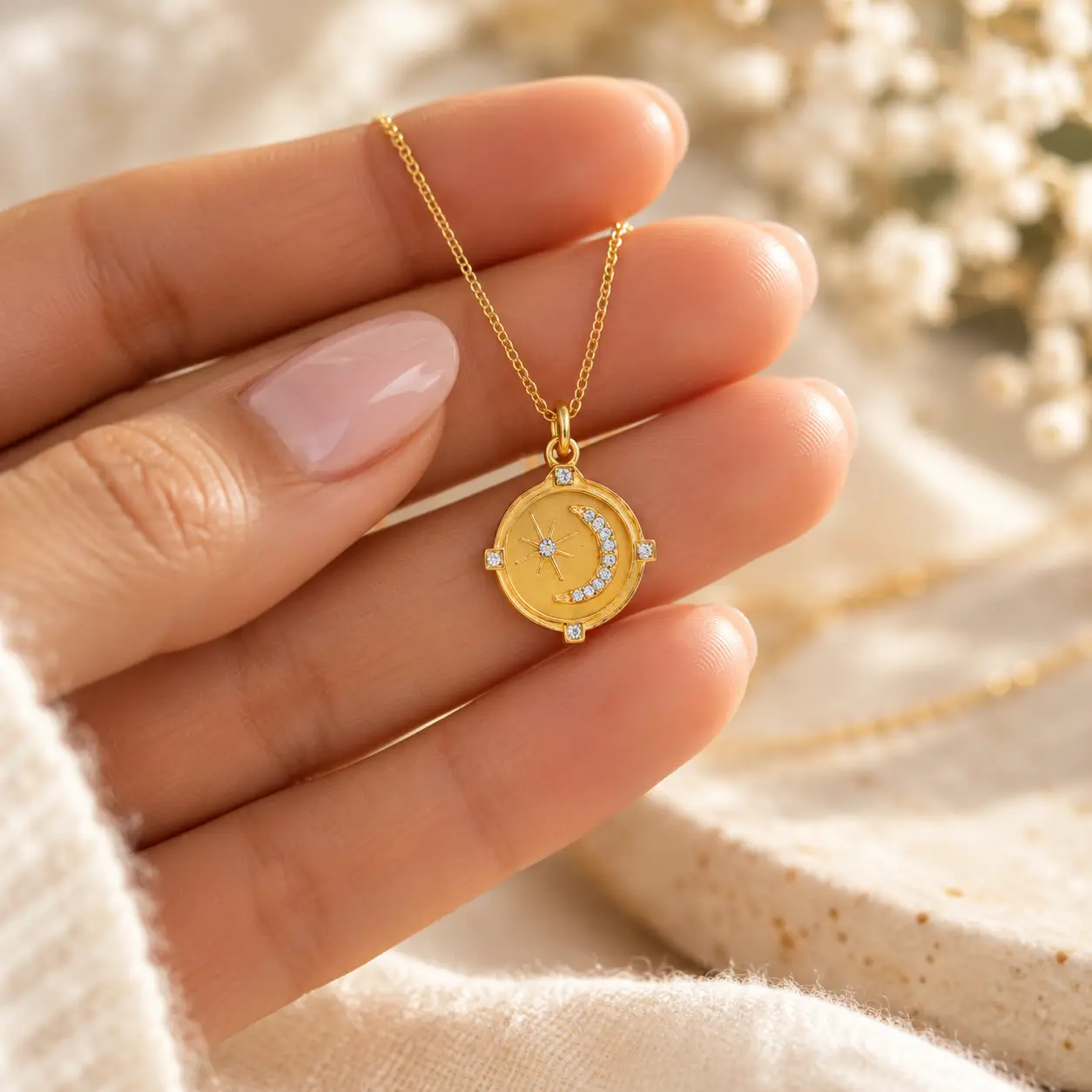 Celestial Moon and Stars Frequency Charm by Vibe Collective Celestial Moon and Stars Frequency Charm by Vibe Collective