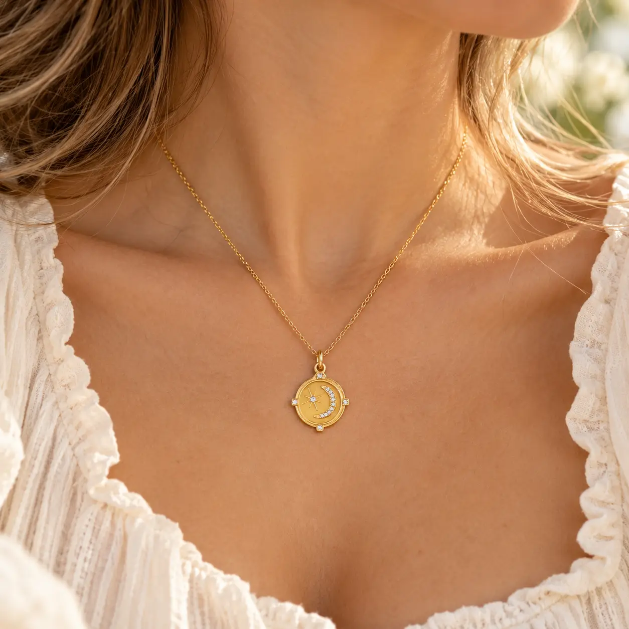 Celestial Moon and Stars Frequency Charm by Vibe Collective Celestial Moon and Stars Frequency Charm